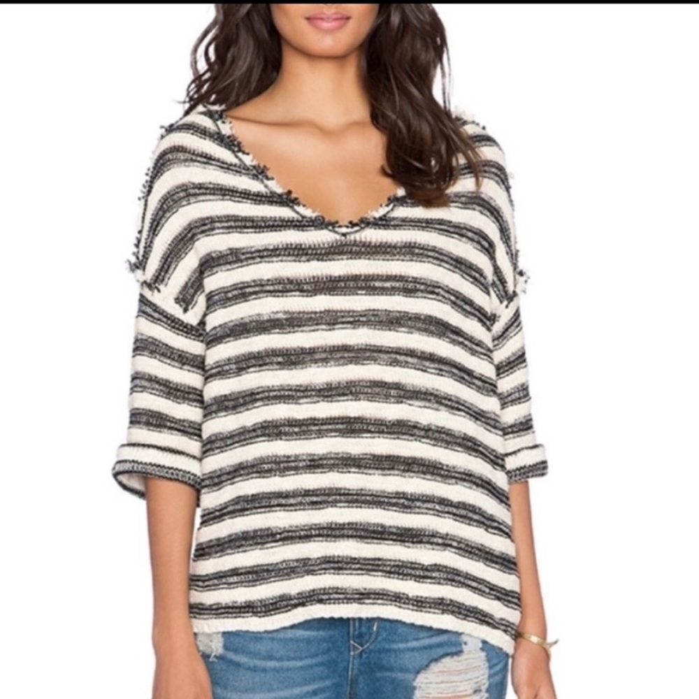 FREE PEOPLE spells trouble pullover